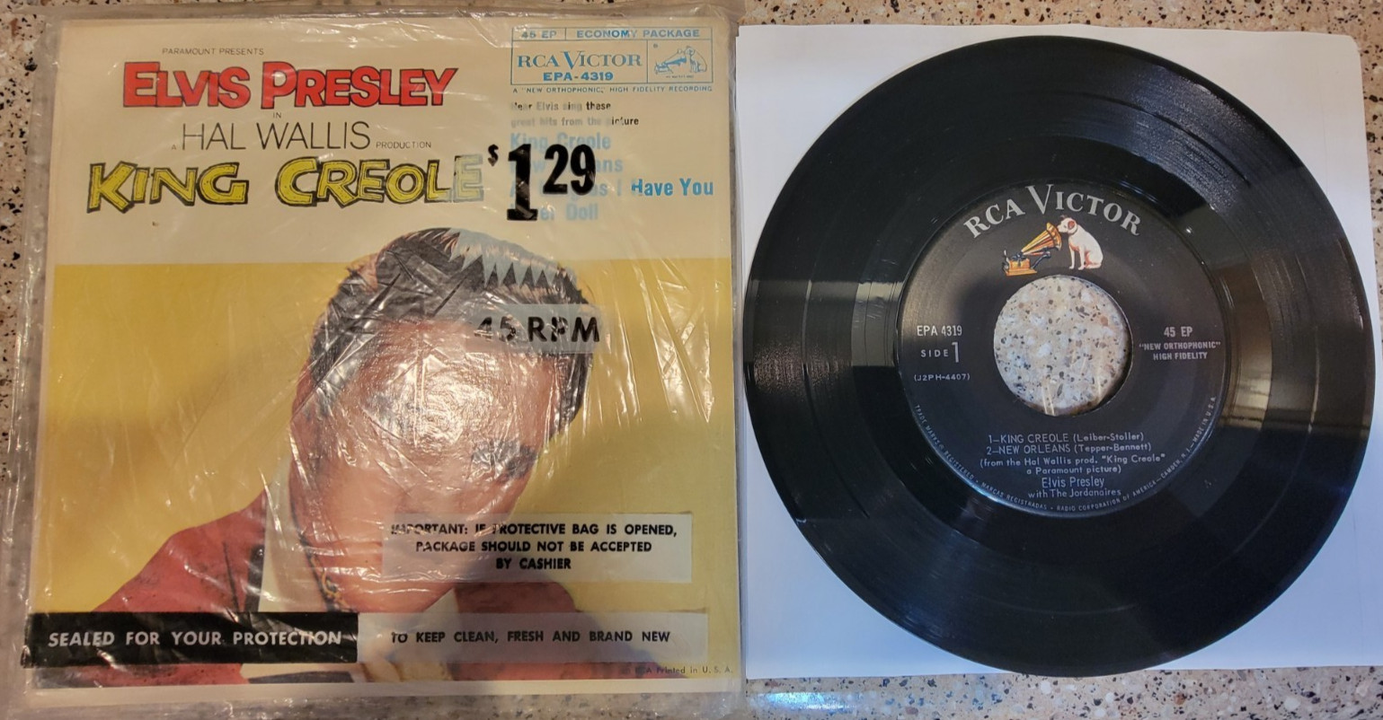 ELVIS PRESLEY King Creole (Vol. 1) EP CLEAN EX! 1958 7" 45 RCA Victor EPA-4319