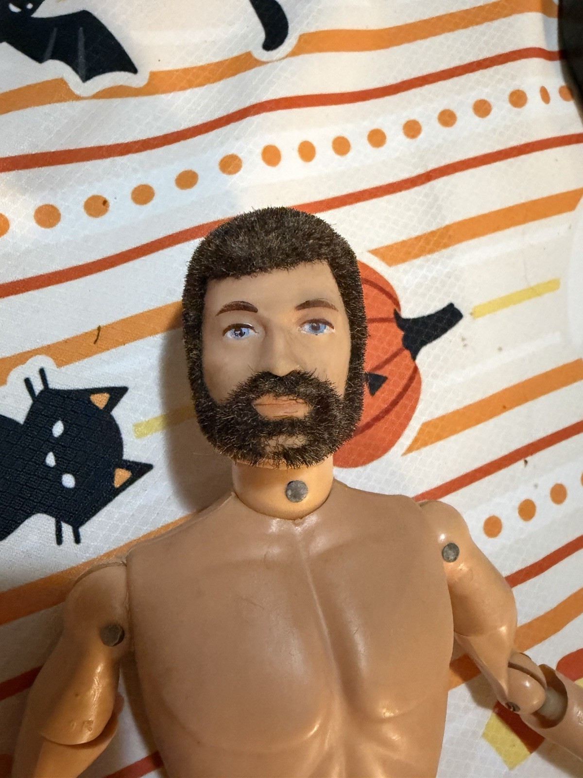 Hasbro GI Joe 12" Action Figure Vintage 1964, Brown Beard Scar, Flocked Hair