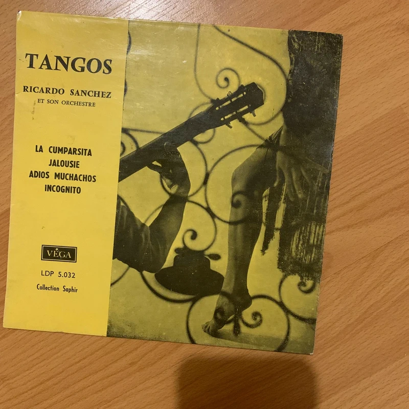 Vinyle 45 Tours EP - Ricardo Sanchez - Tangos (Collection Saphir Vega)
