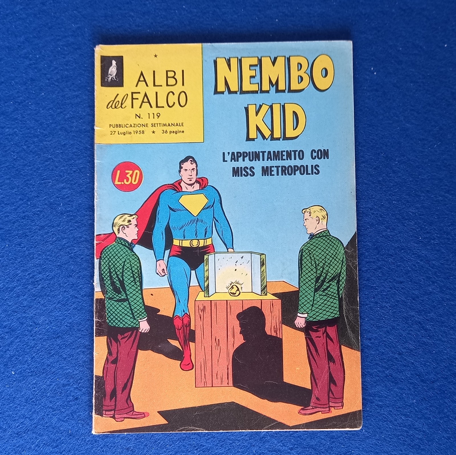 SUPERMAN NEMBO KID 119 - Del 1958 - OTTIMO. Albi Del Falco. Leggi des