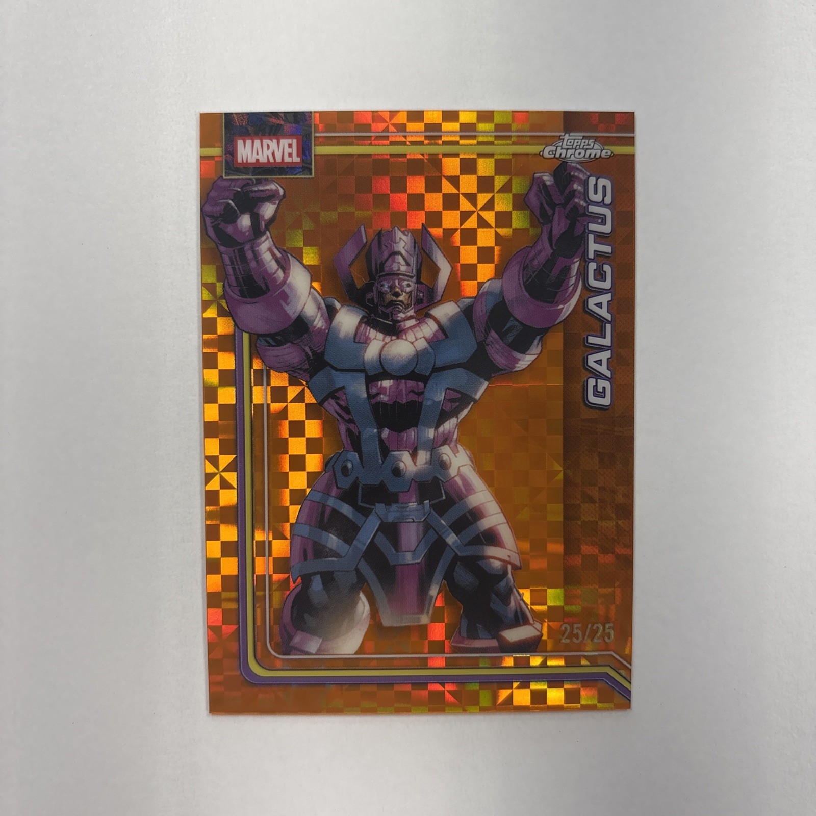 2026 Topps Chrome Marvel  Galactus Storms Lightning Orange Refractor /25
