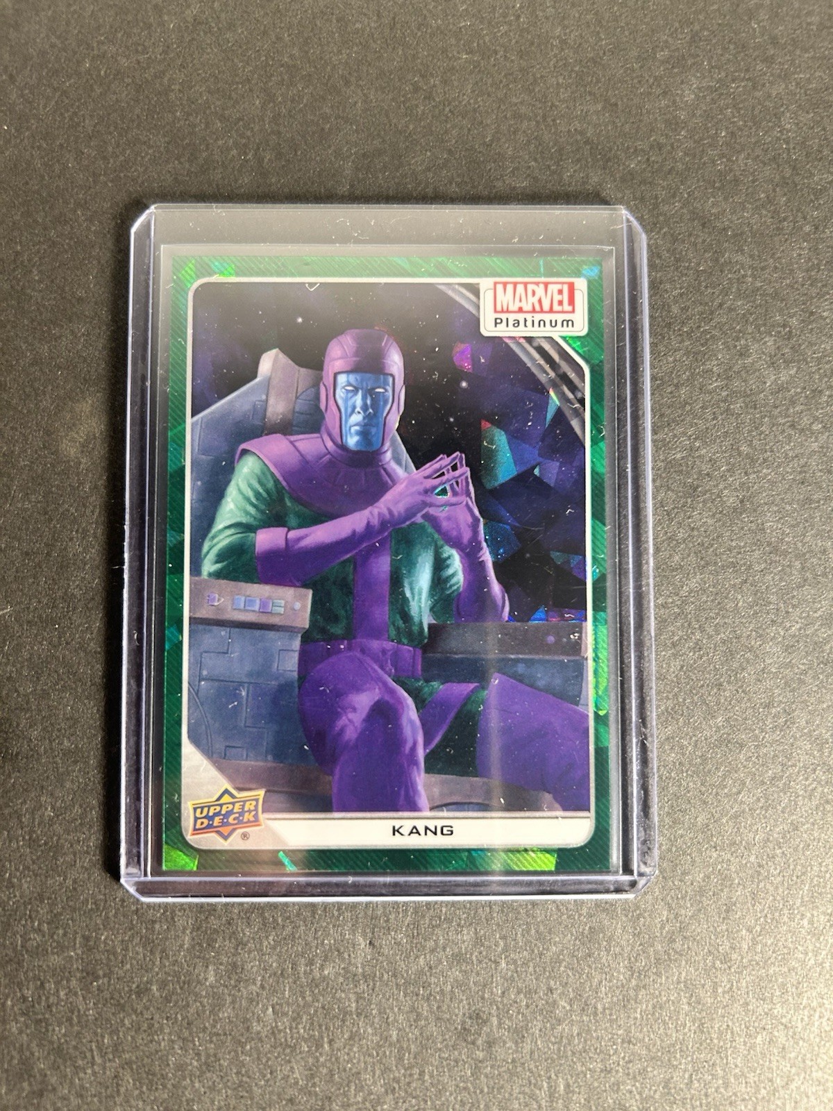 Kang 2023 Upper Deck Marvel Platinum Card #21 Green Crackle /99