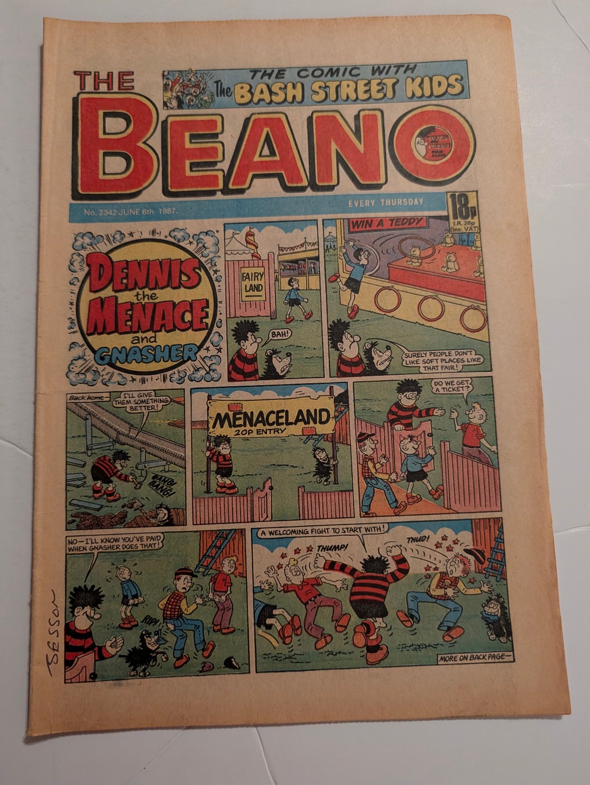 Beano Comic No 2342 June 6th 1987.