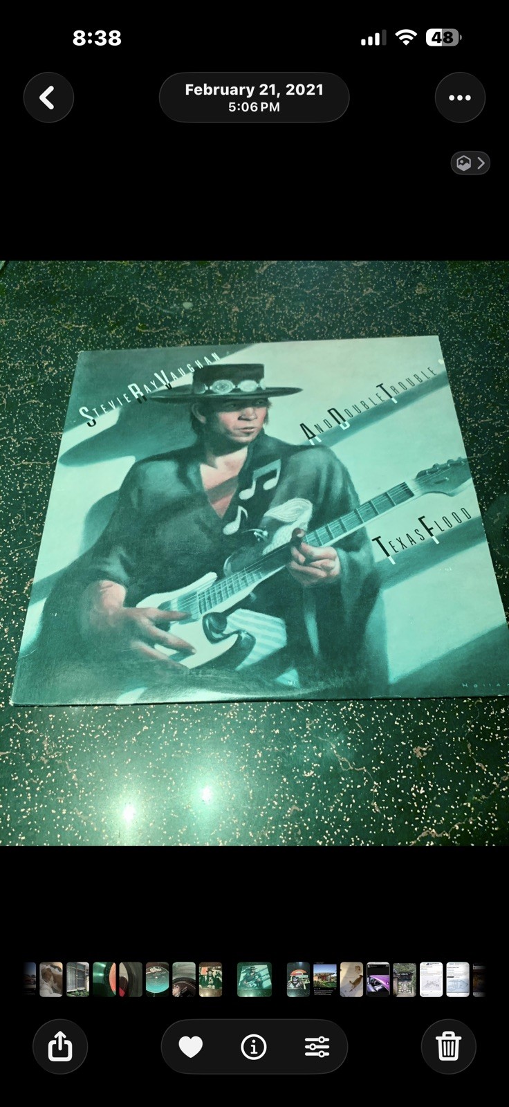 Stevie Ray Vaughan And Double Trouble - Texas Flood LP Epic Records. First Press