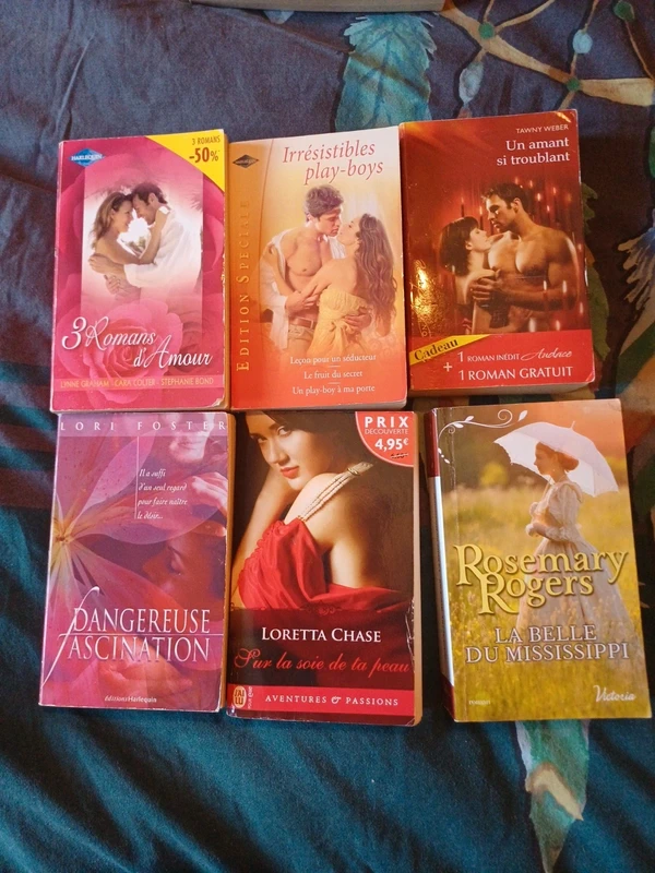 Lot 6 livres harlequin