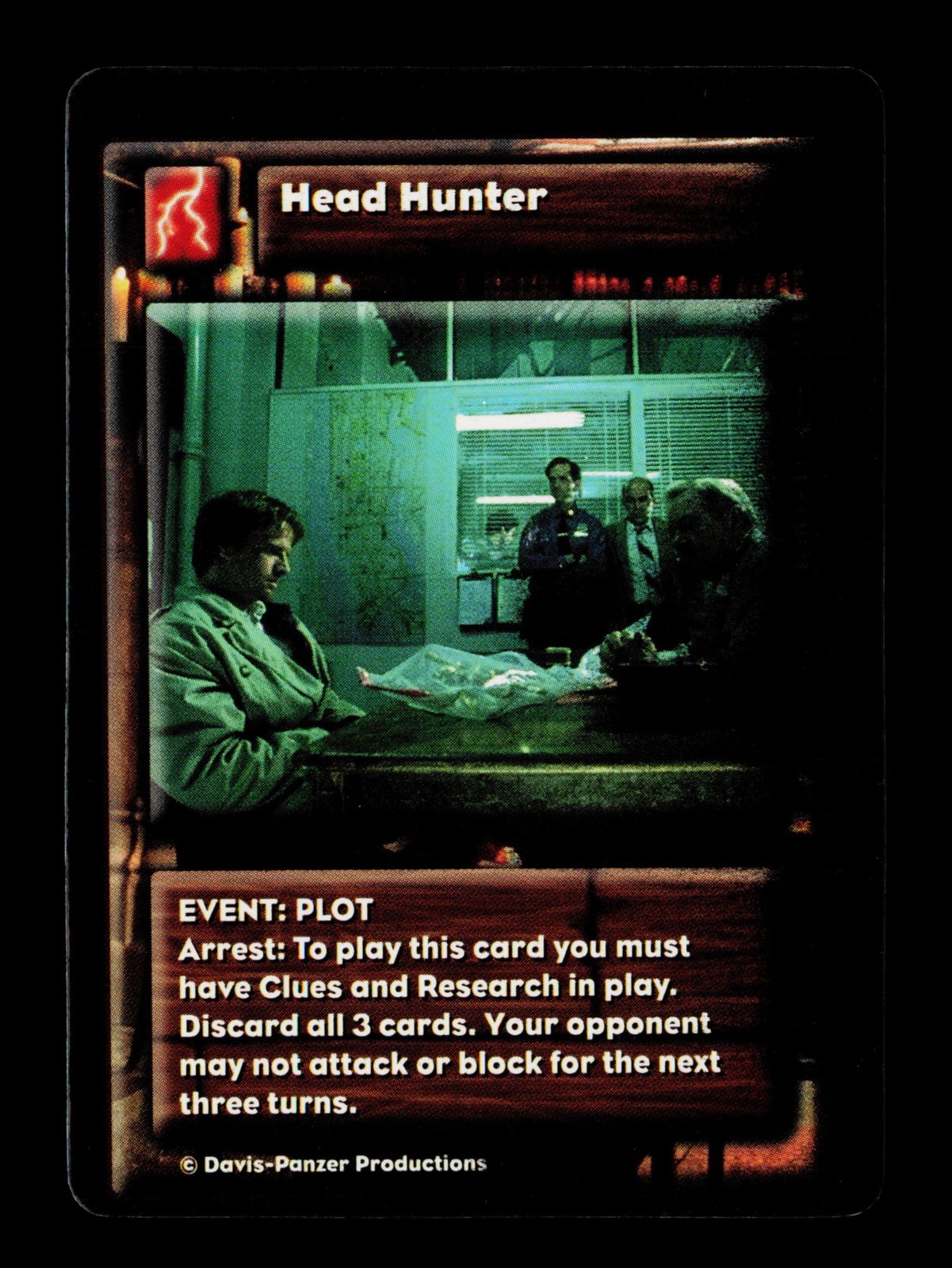 Head Hunter Davis-Panzer Productions Highlander Swordmaster Trading Card TCG
