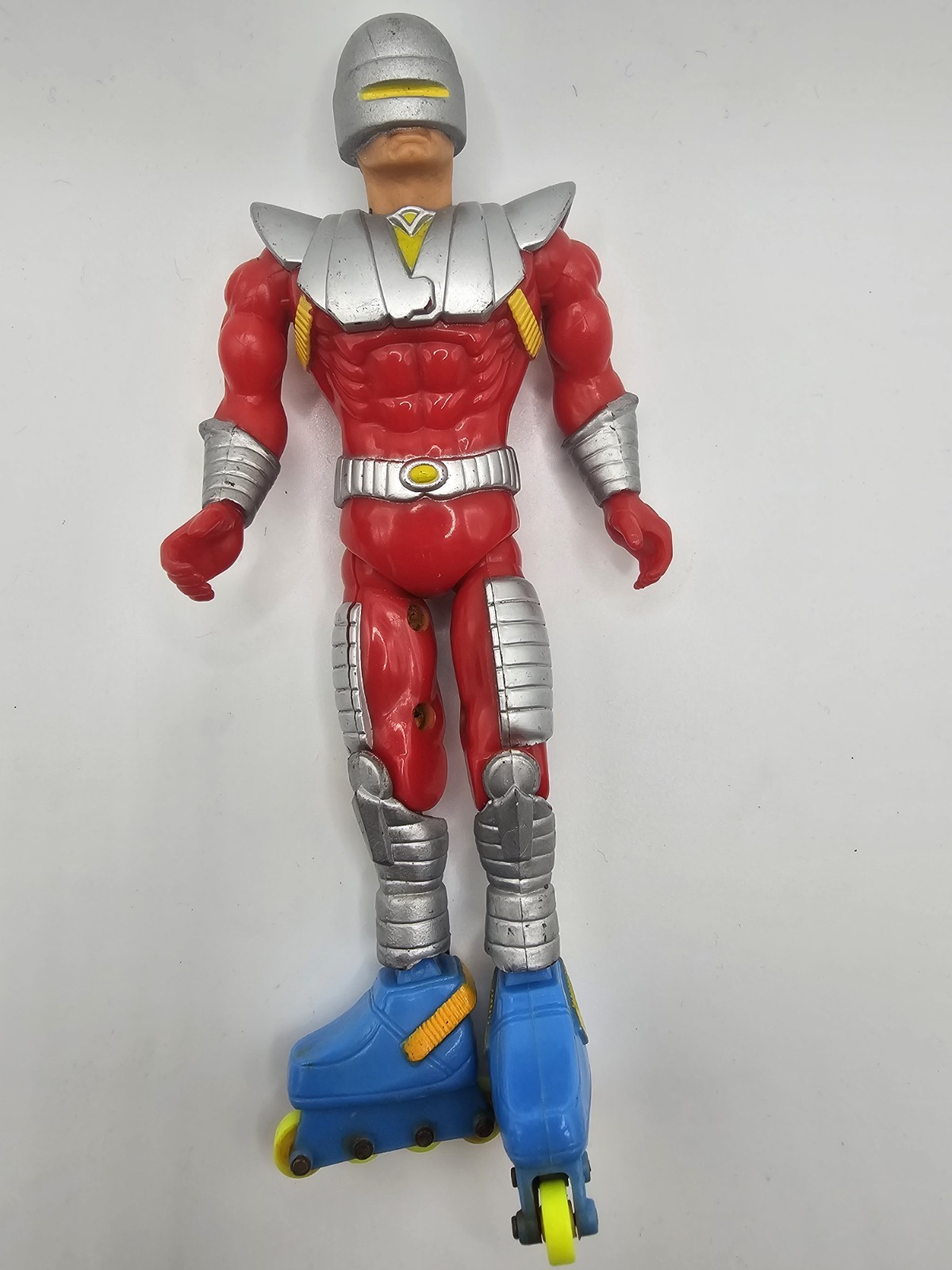 Modellino pattinatore rosso Lanard ROLLER WARRIORS Lanard 1991 VINTAGE