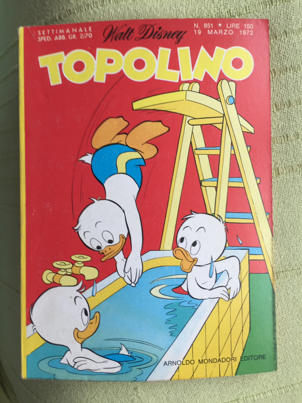 TOPOLINO N° 851 - 19 MARZO 1972, CON I BOLLINI. OTTIMO+