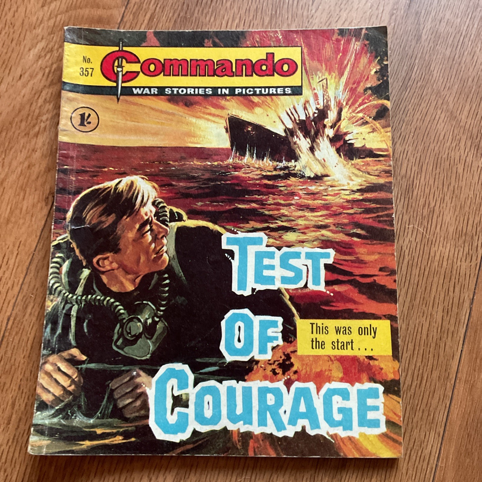 COMMANDO comic - war stories in pictures no 357 Test of courage 