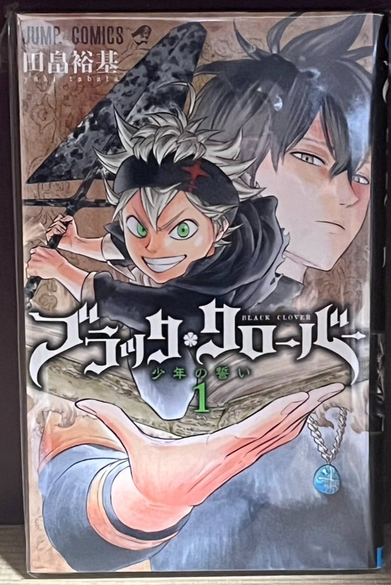 First Print Edition Black Clover Vol. 1 manga fumetto giapponese molto raro...
