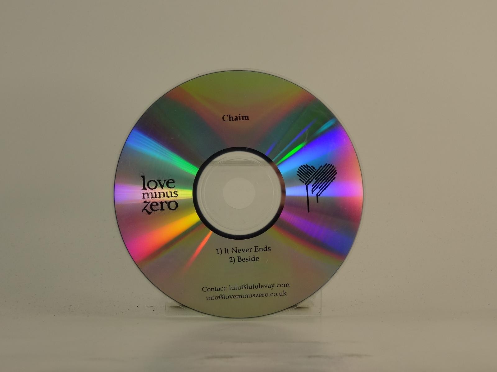 CHAIM IT NEVER ENDS (D99) 2 Track Promo CD Single including Plastic Sleeve LOVE 