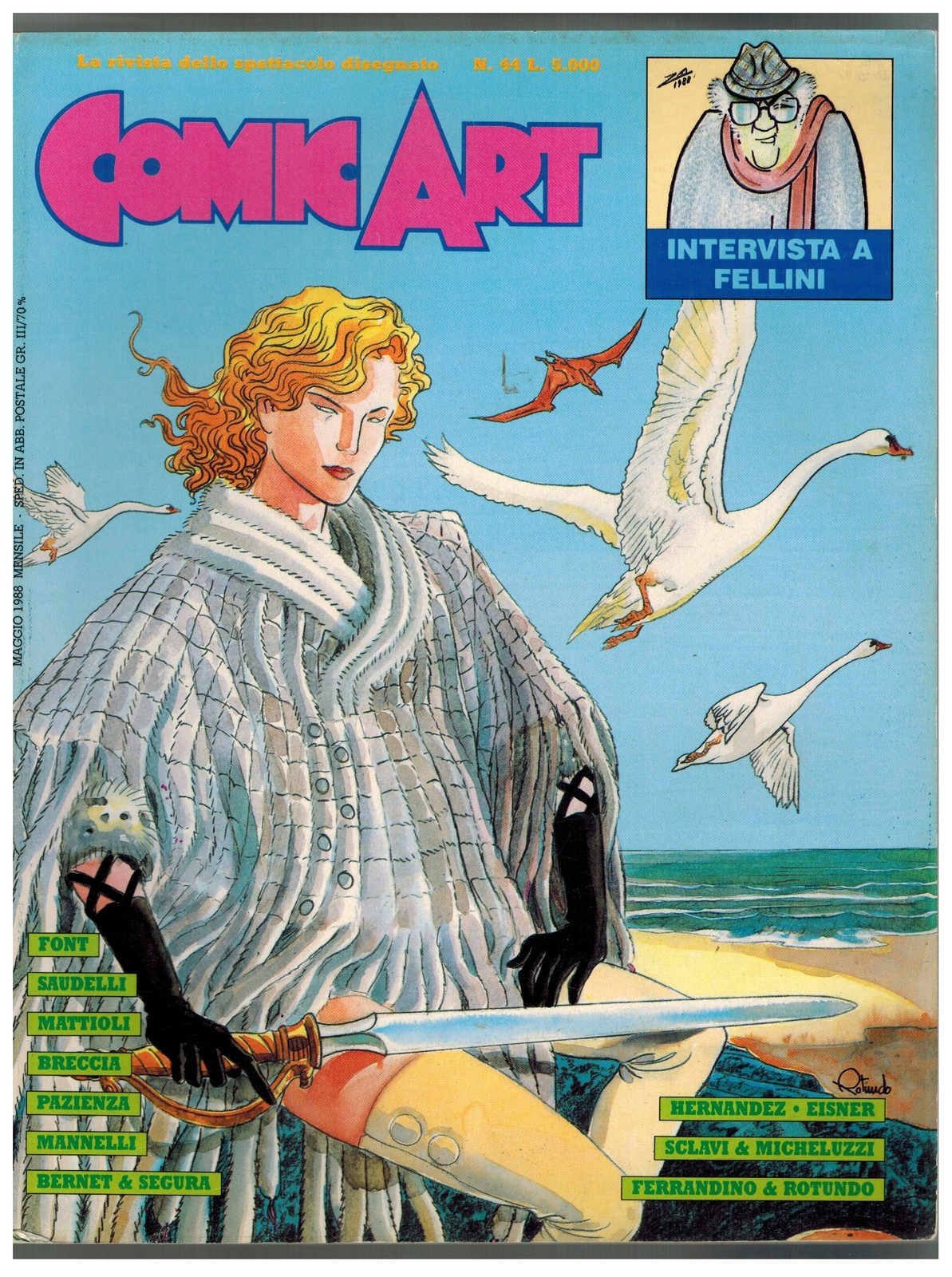Comic Art 44 Micheluzzi Pazienza Breccia Fellini 1988