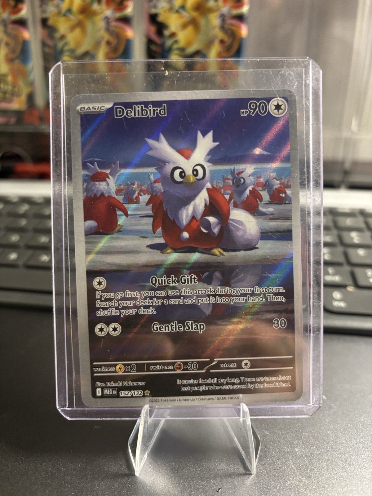 The Pokémon Company Delibird 152/132 ME01 Mega Evolution Holo Basic 90 HP
