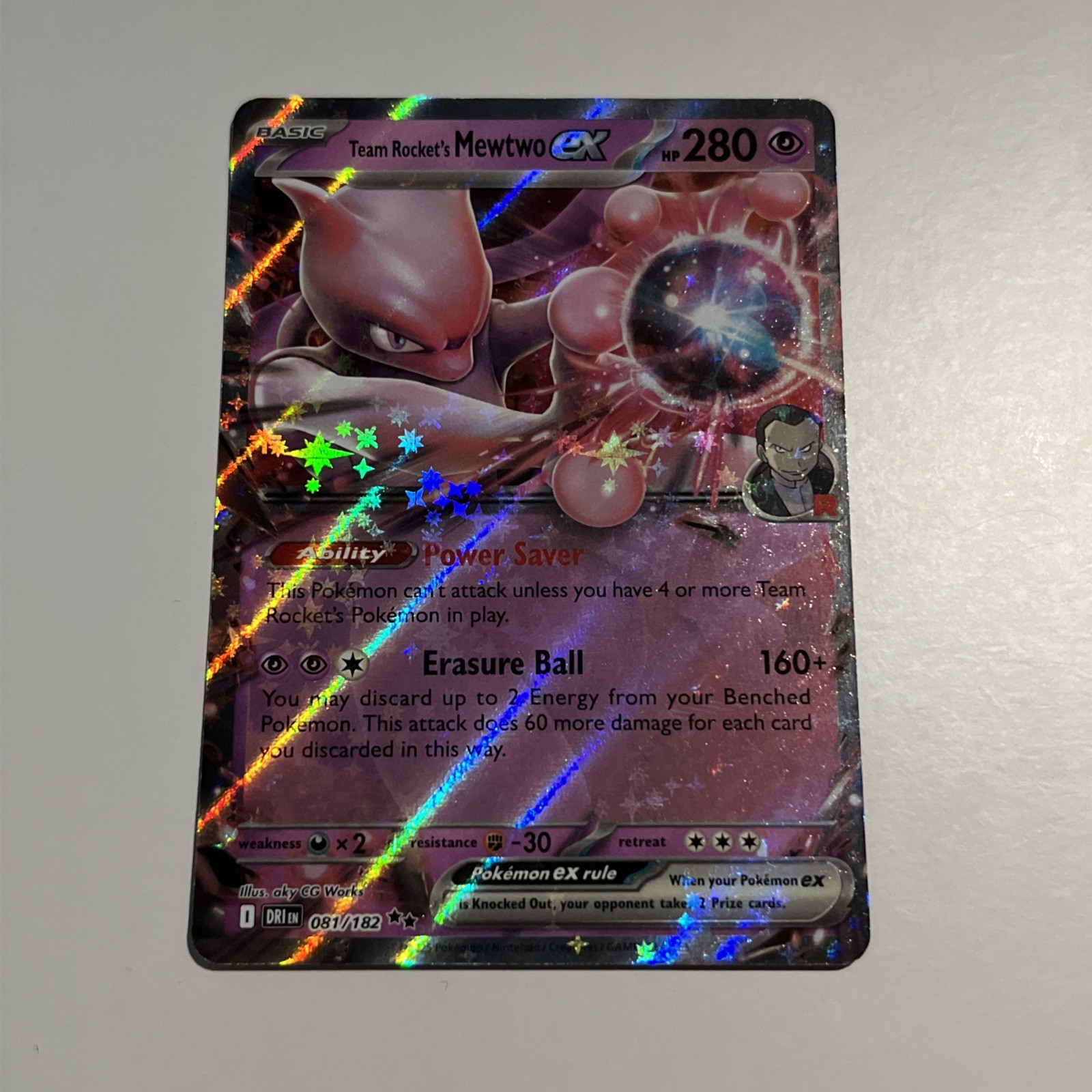 Team Rocket's Mewtwo ex 081/182 | Double Rare | Destined Rivals | Pokemon TCG