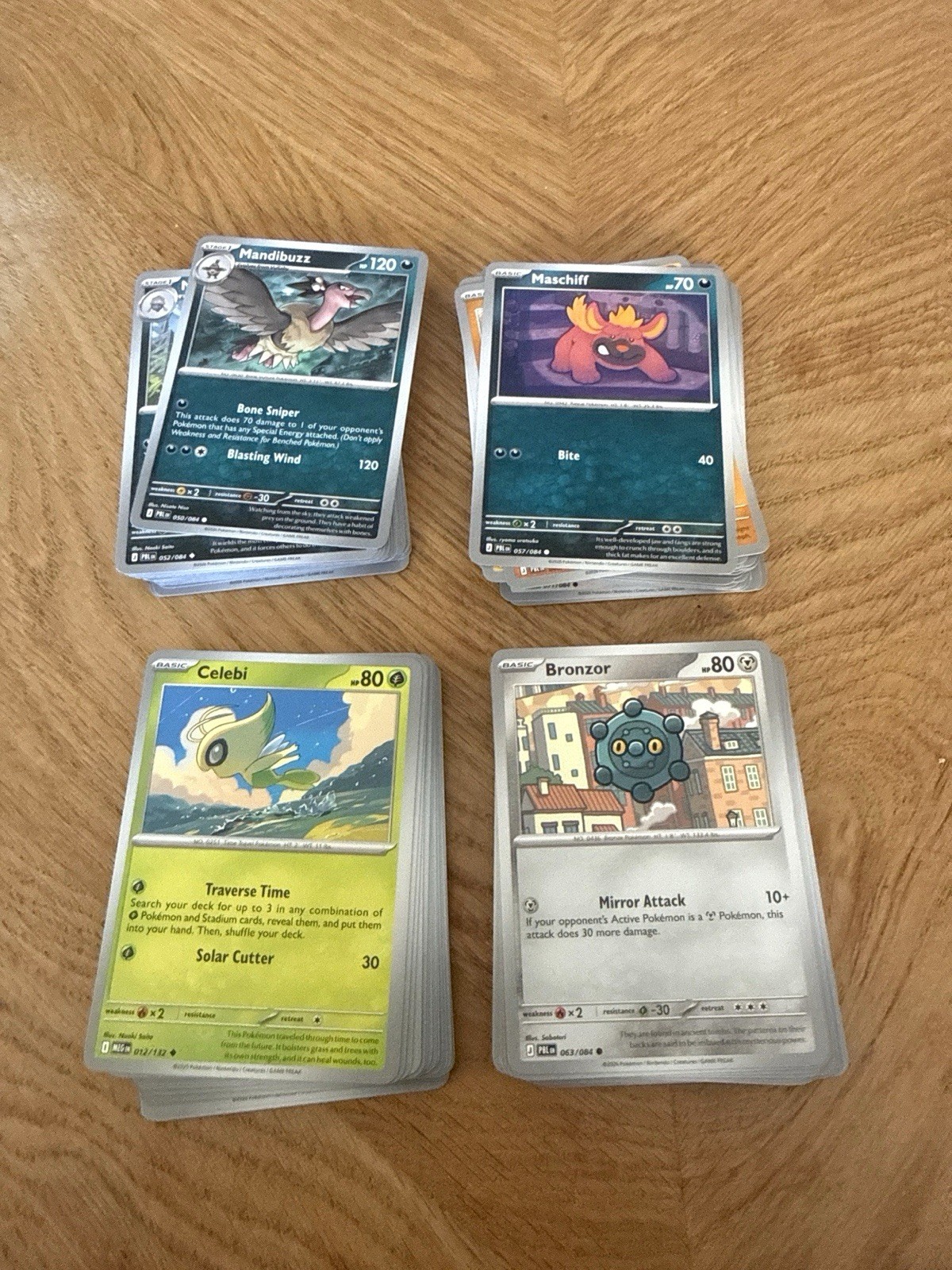 100 Pokémon Cards Bundle English Commons Uncommons Job Lot inc Celebi