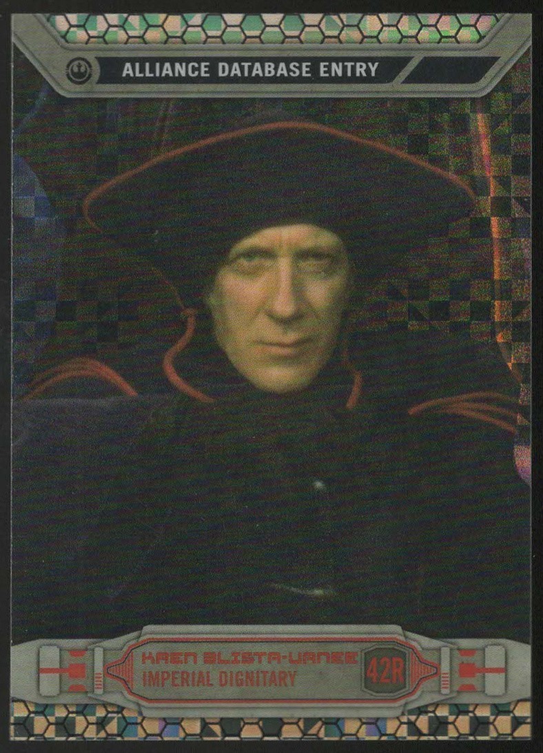 2014 Star Wars Chrome Perspectives "X-FRACTOR" #42R...KREN BLISTA-VANEE...#91/99