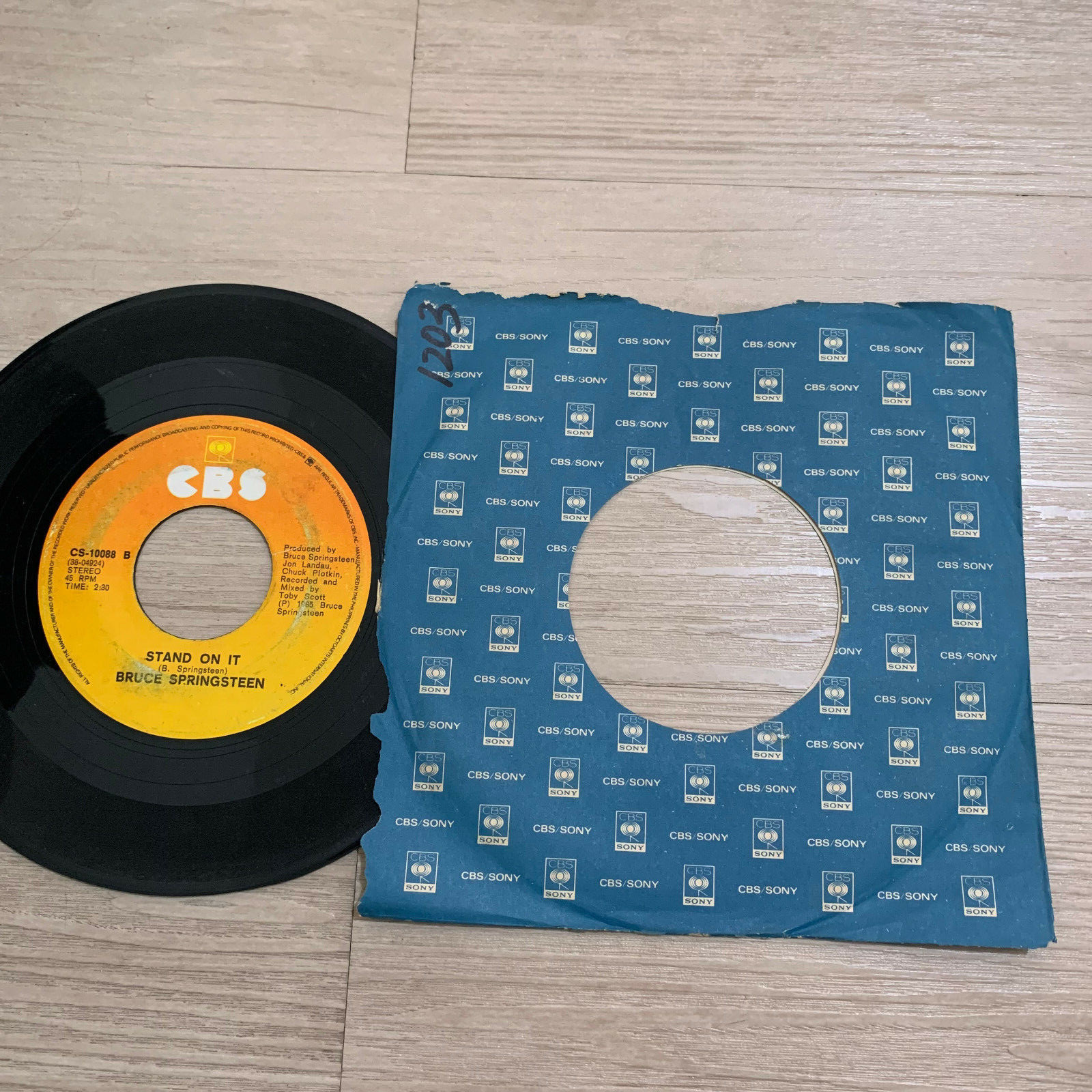 Bruce Springsteen 45 rpm Philippines 7" glory days