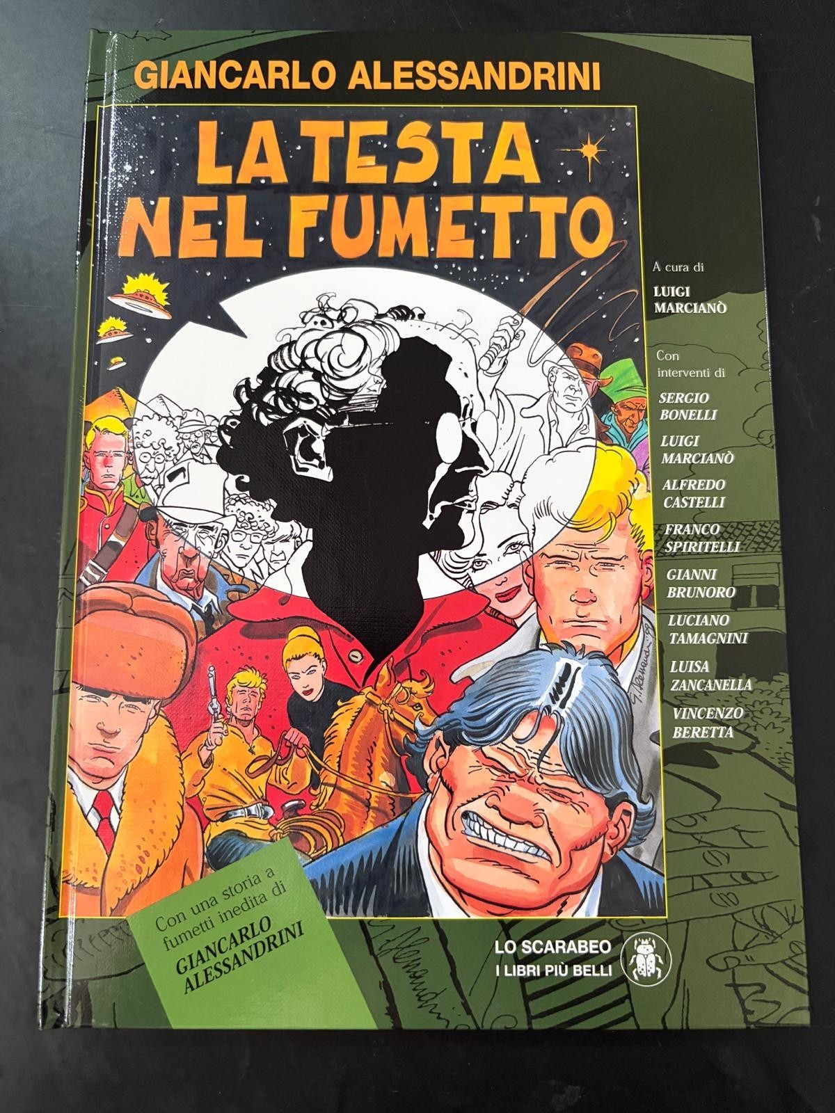 GIANCARLO ALESSANDRINI - LA TESTA NEL FUMETTO - MARTIN MYSTERE - AUTOGRAFATO