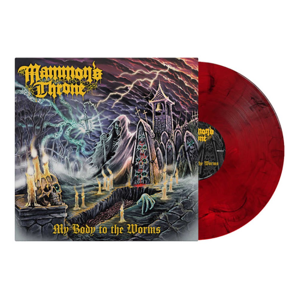 MAMMON'S THRONE - my body to the worms LP marbled