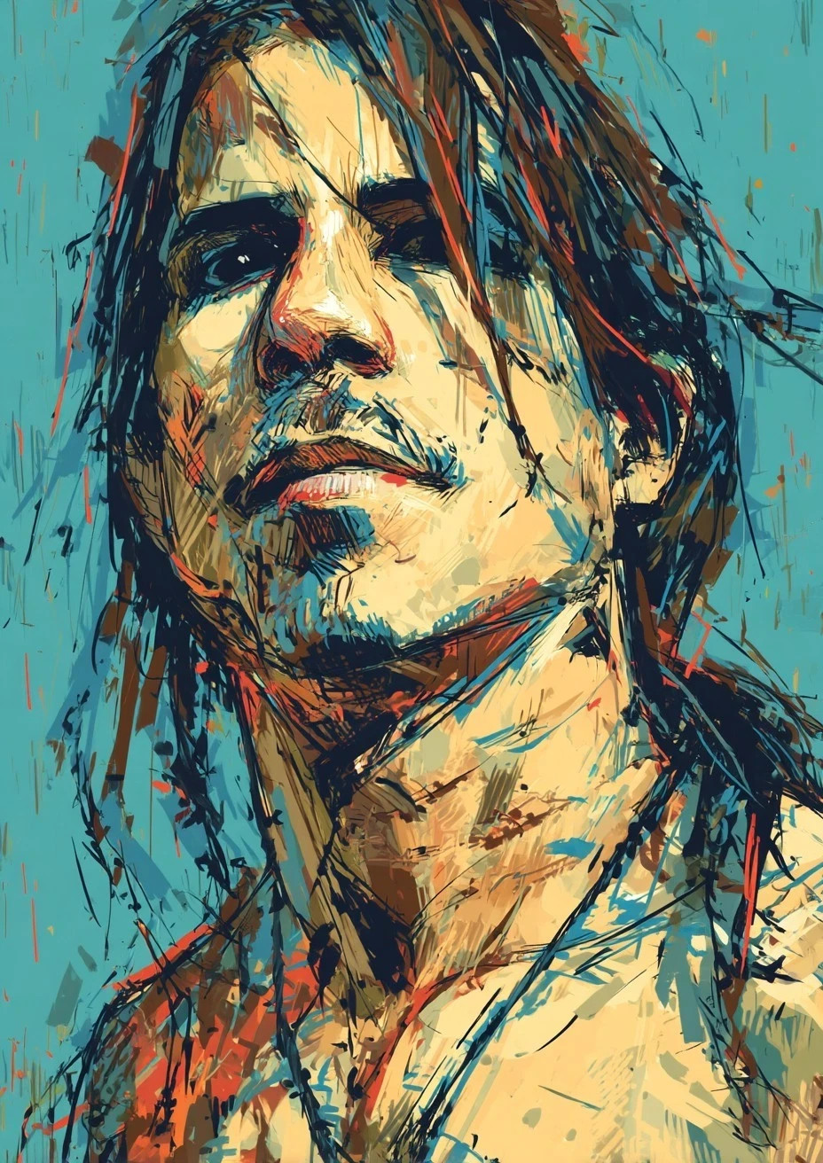 Anthony Kiedis - RHCP Art Card 1/1 PaintOholic firmata UNICA NEL SUO GENERE - #12