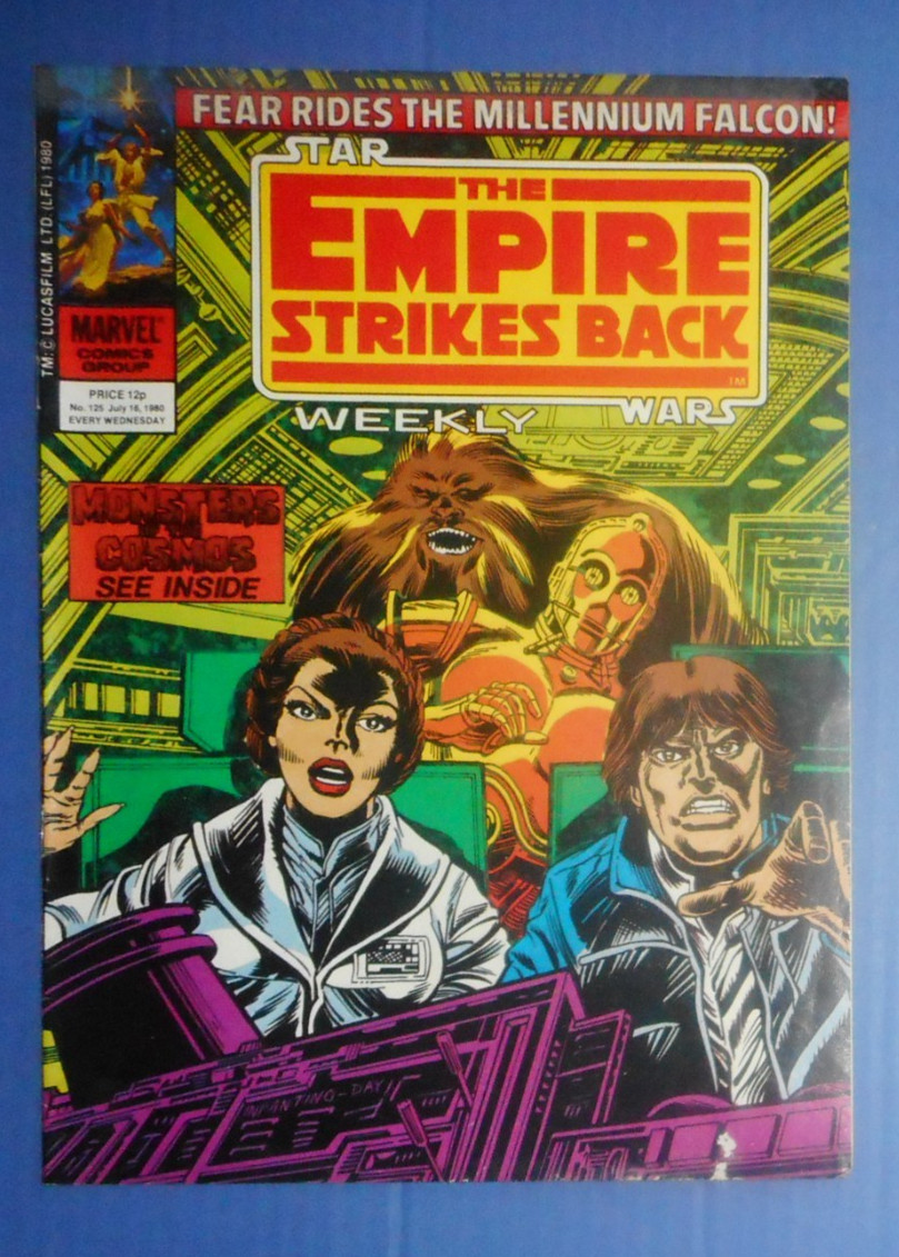 THE EMPIRE STRIKES BACK # 125 , DATED 16TH JULY  1980 , STAR WARS COMIC .