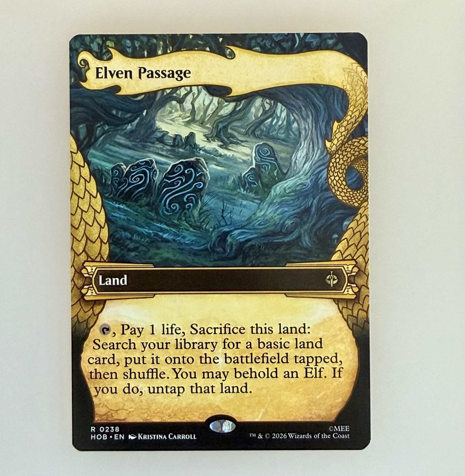Magic: The Gathering Elven Passage (Showcase) The Hobbit Reg NM