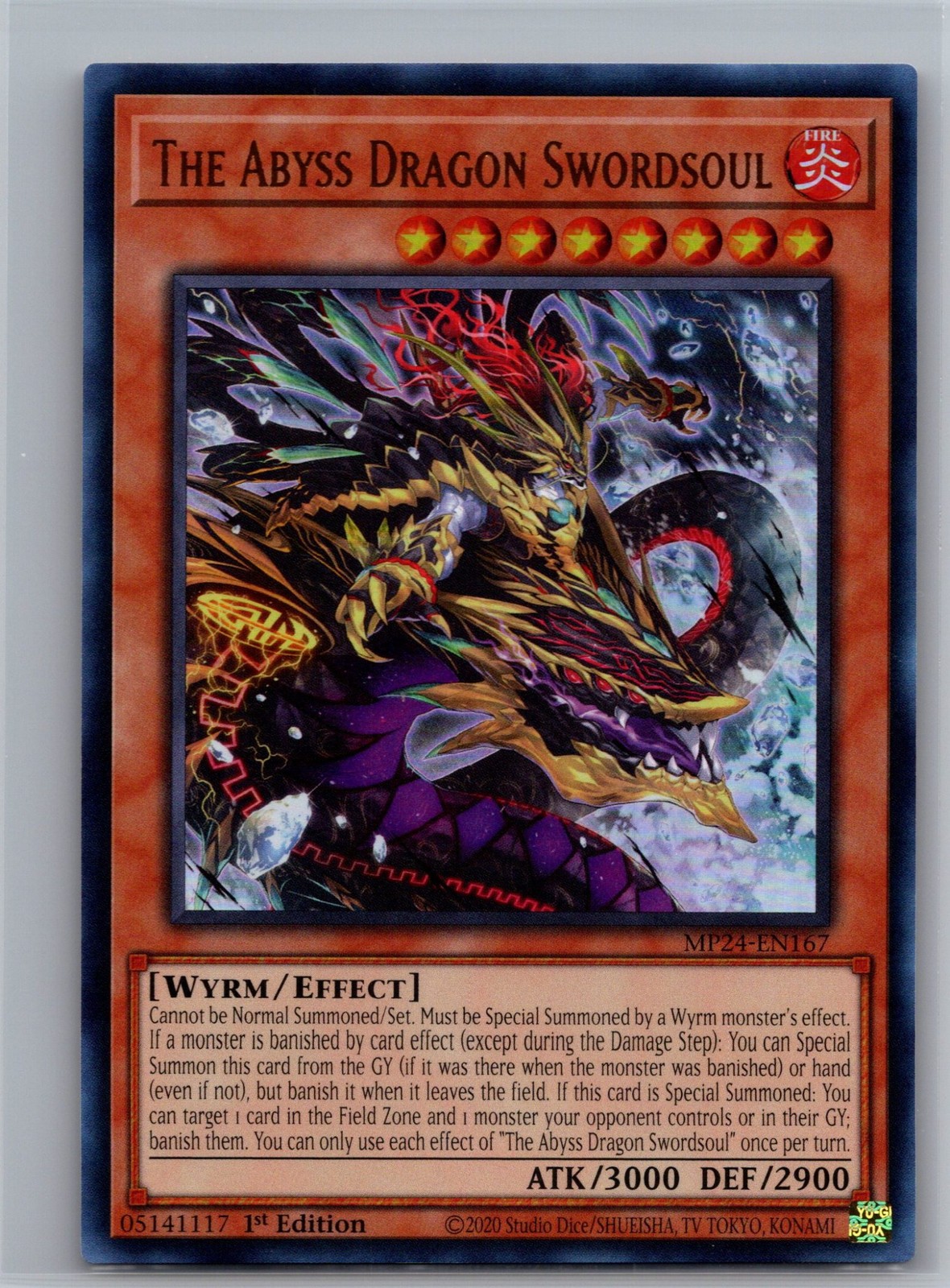 The Abyss Dragon Swordsoul MP24-EN167 NM