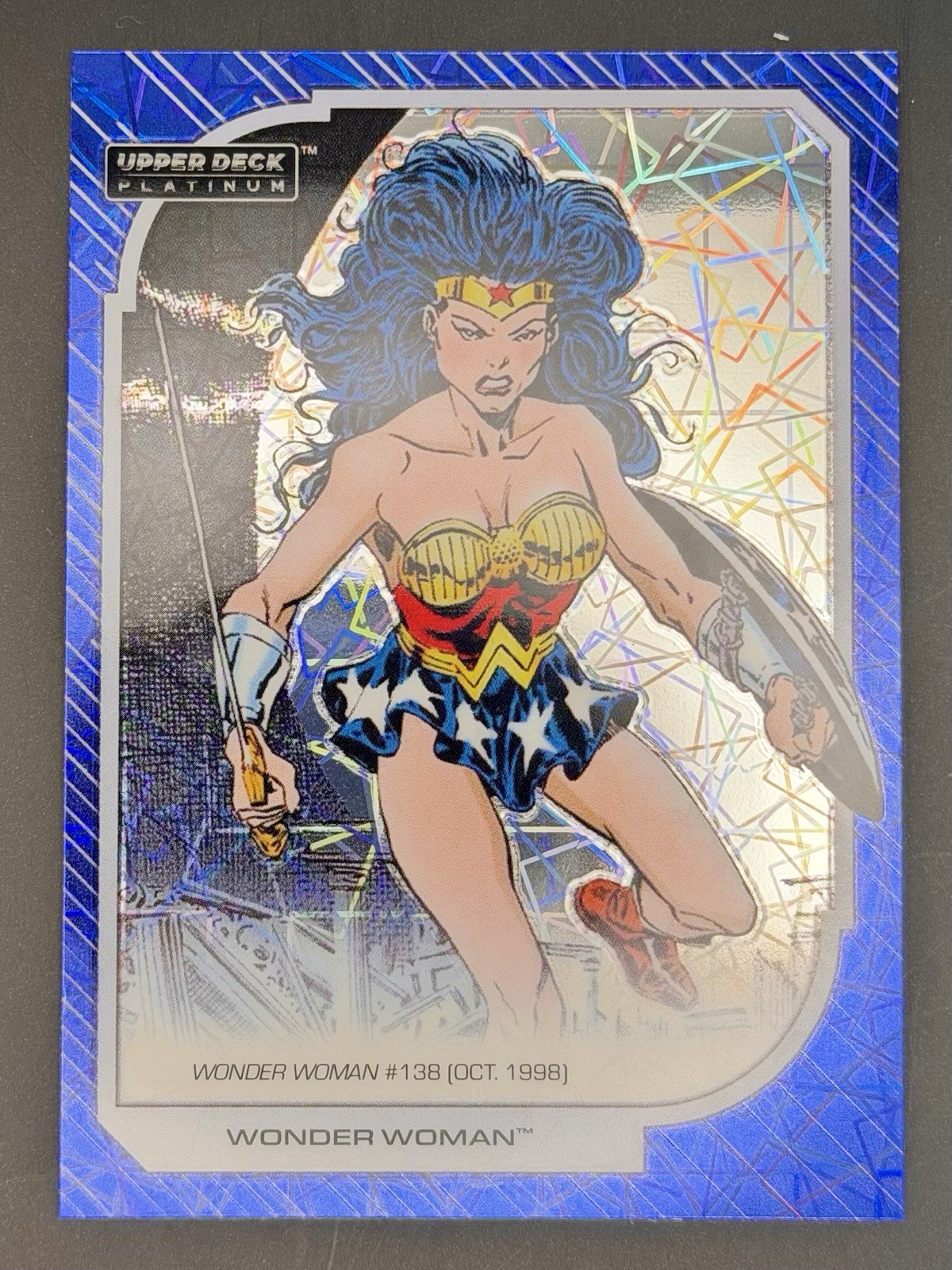 Wonder Woman 2026 Upper Deck UD Platinum DC Blue Beam Blaster Exclusive #135