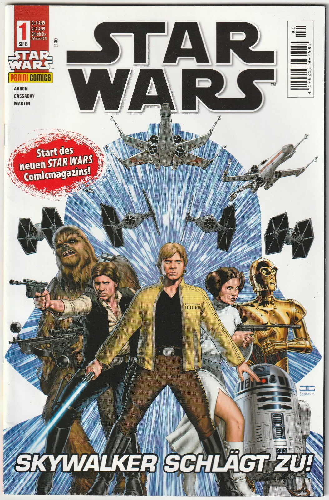 ✪ STAR WARS #1, PANINI 2015 FUMETTO NUOVO OTTIMO Z0-1