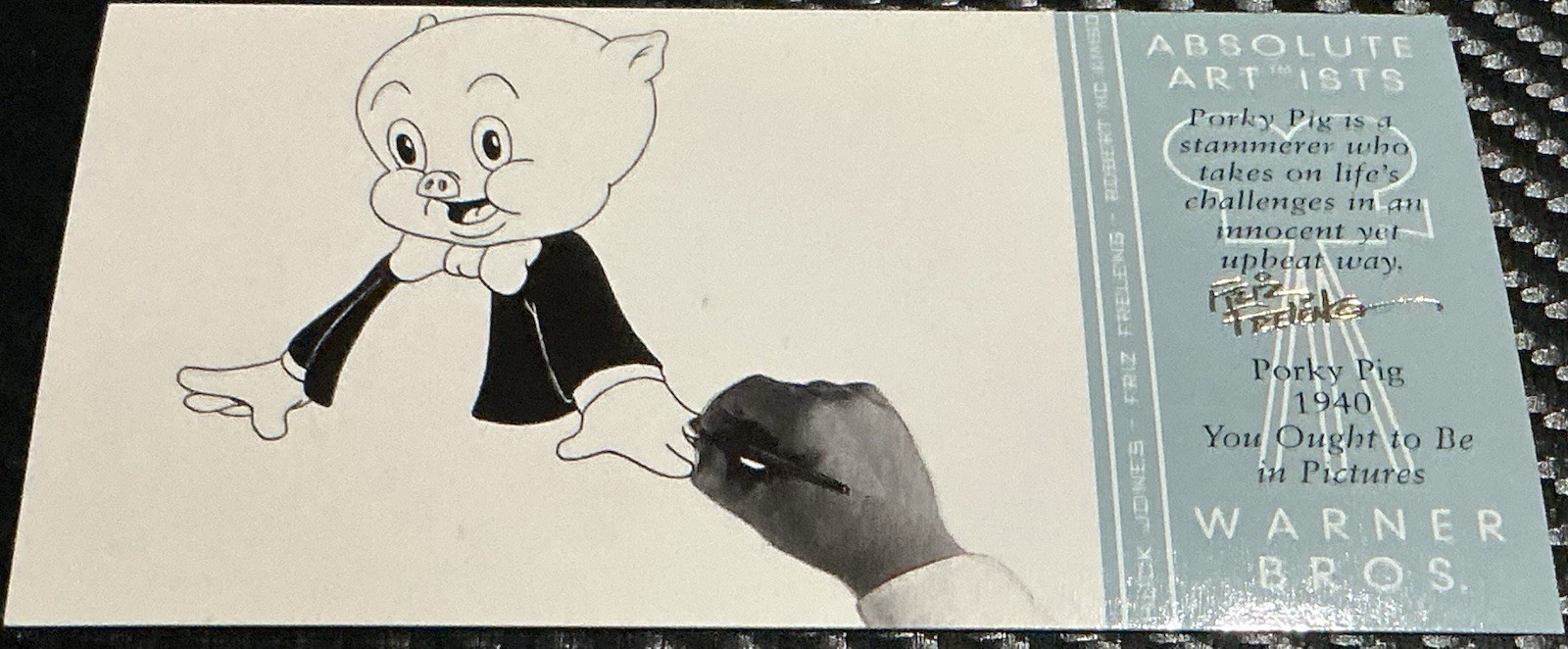 1996 Upper Deck All Time Toons #AA-03  PORKY  PIG ￼  ABSOLUTE ARTIST  INSERT