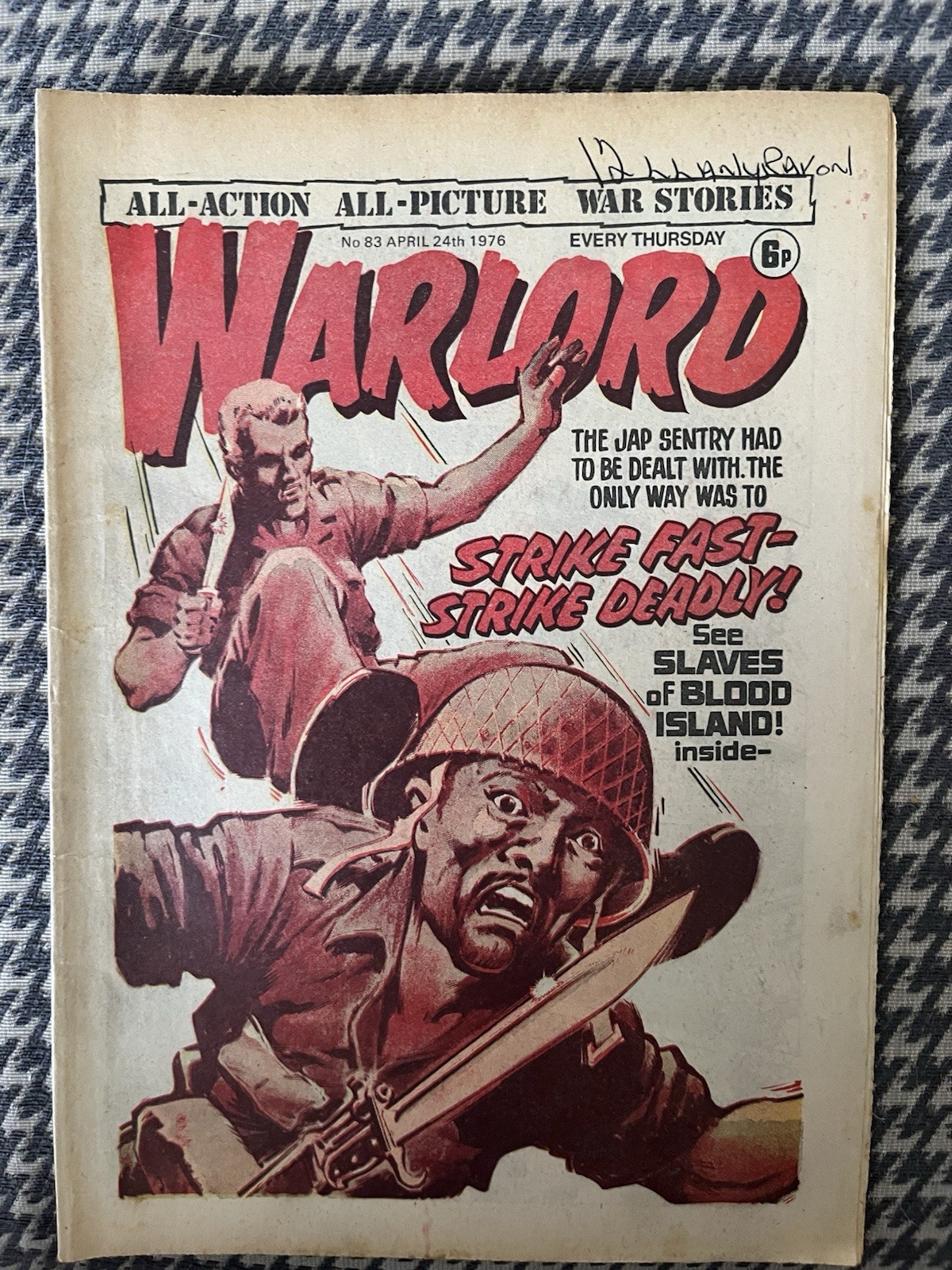 Warlord Comic No# 83 April 24th 1976 FN