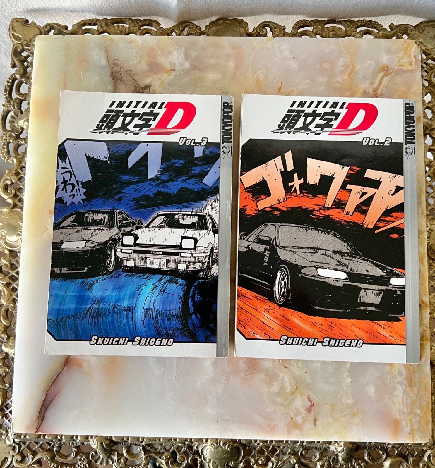 Lotto Initial D Manga Vol 2 & 3 Tokyopop Inglese Shuichi Shigeno Racing Drift
