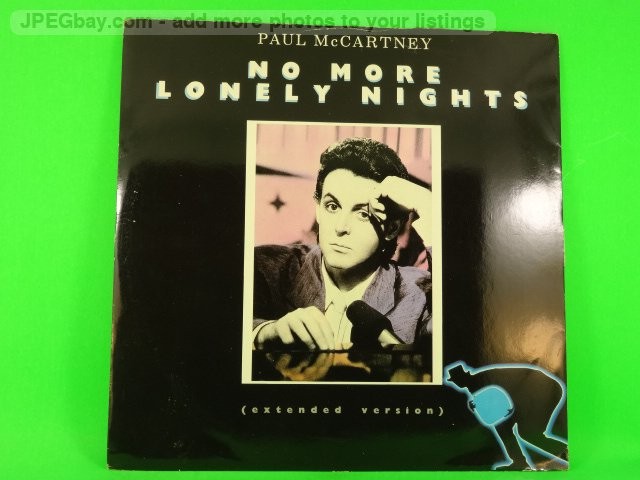 PAUL MCCARTNEY NO MORE LONELY NIGHTS (470) 3 Track 12" Single plus Picture Sleev