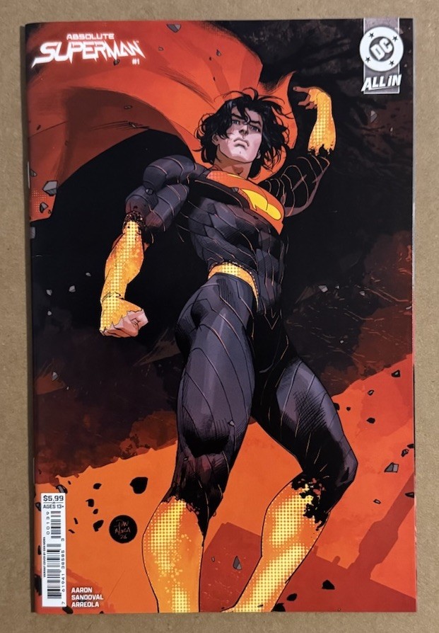 Absolute Superman #1 quarta stampa Dan Mora variante cartoncino ottime condizioni