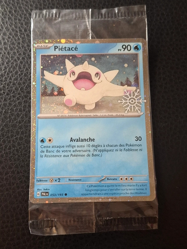 Pietacé holo 053/193 ev02 promo stamp noel scellée