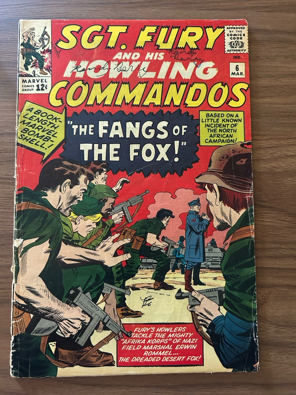 Sgt Fury and His Howling Commandos #6 Solide Condizioni Ottime Condizioni!