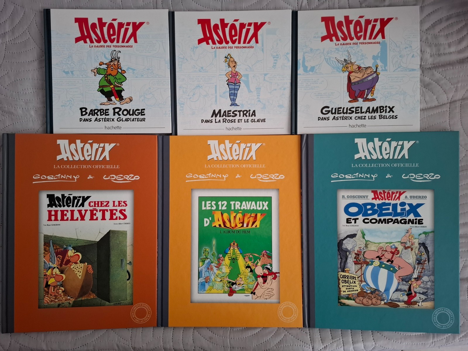 HACHETTE - LA COLLECTION OFFICIELLE - 3 BD ASTERIX + 3 LIVRETS PERSONNAGES (2)