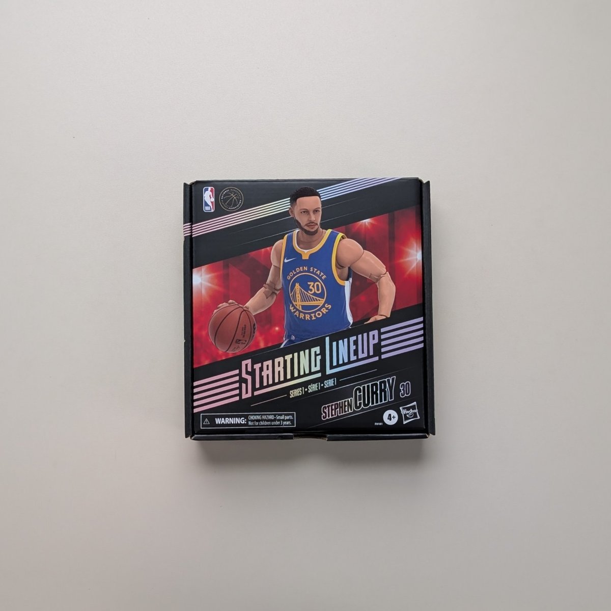 Hasbro x NBA Starting Lineup Golden State Warriors Stephen Curry F8181 Nuovo