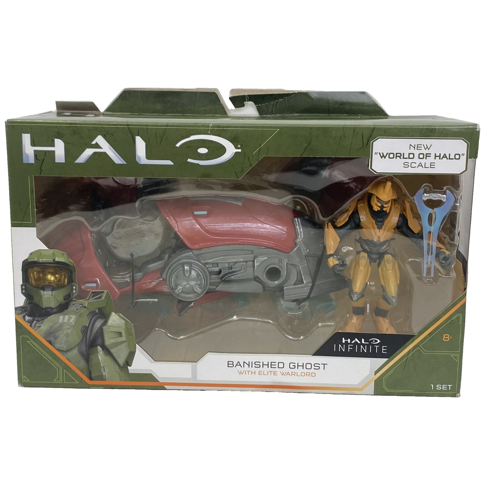 Halo Infinite Banished Ghost With Elite Warlord Figure 2020 Jazwares Sealed New