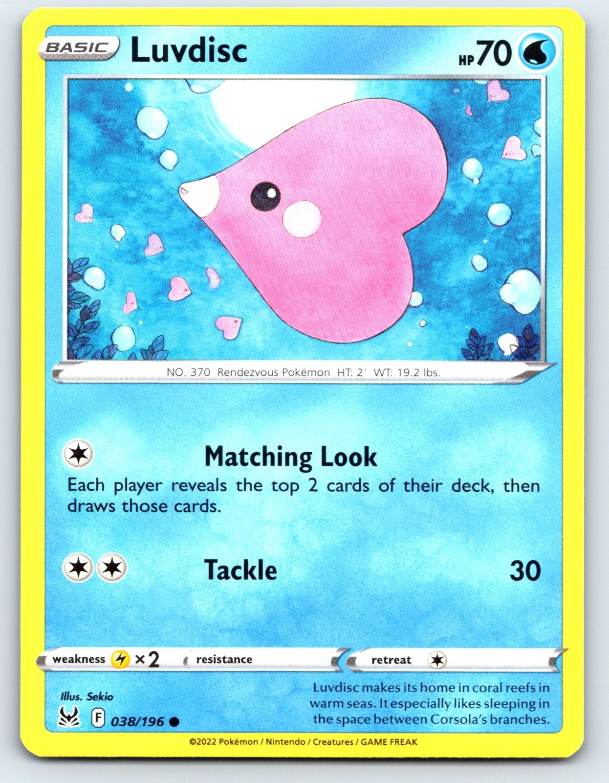 Luvdisc Common SWSH11: Origine Perduta 038/196 quasi nuovo
