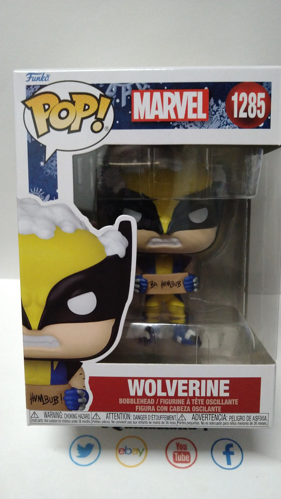 Funko Pop!  MARVEL HOLIDAY POP N° 1285 Wolverine avec Panneau (F10)