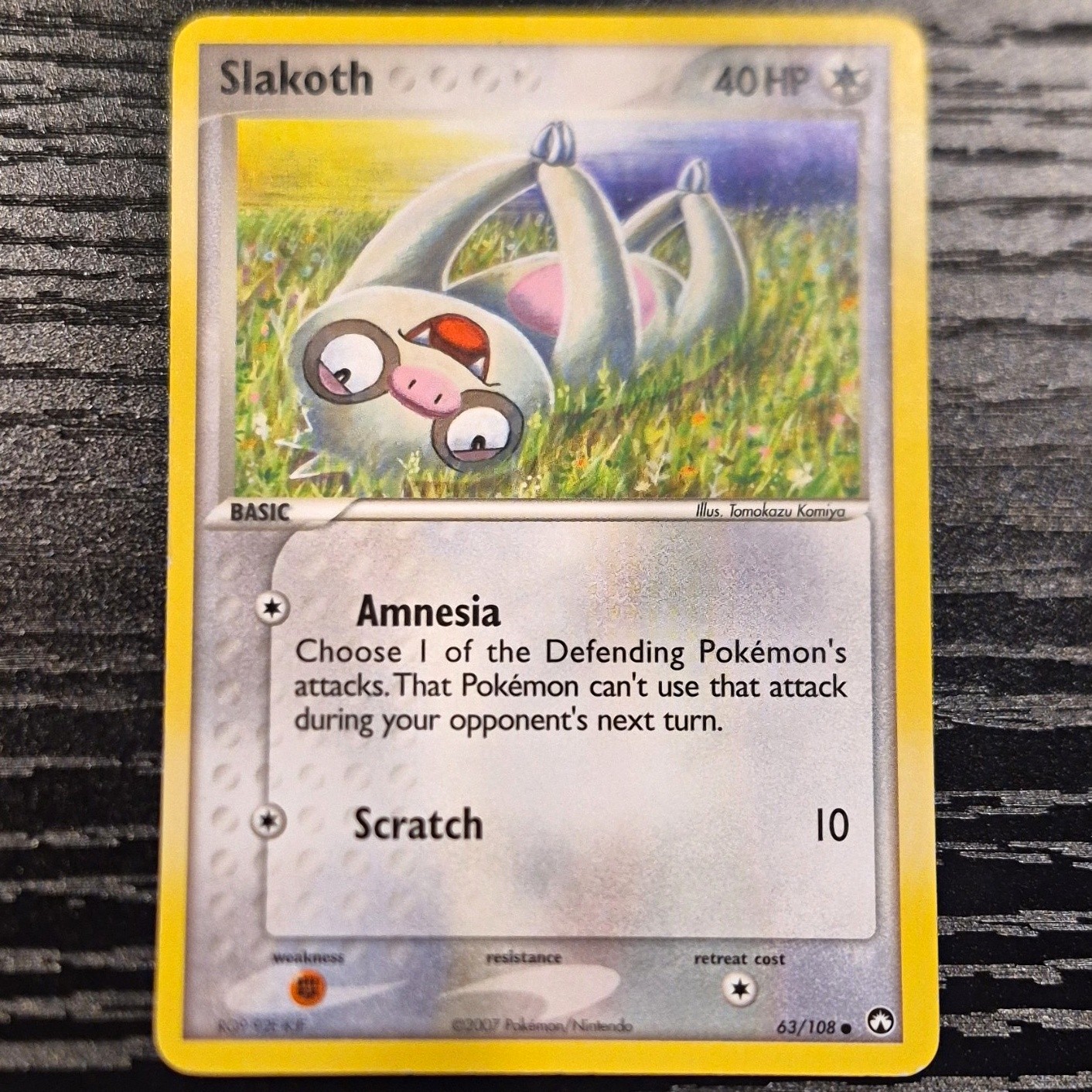 Nintendo Slakoth EX Power Keepers 63/108 Common Regular English 2007 40 HP