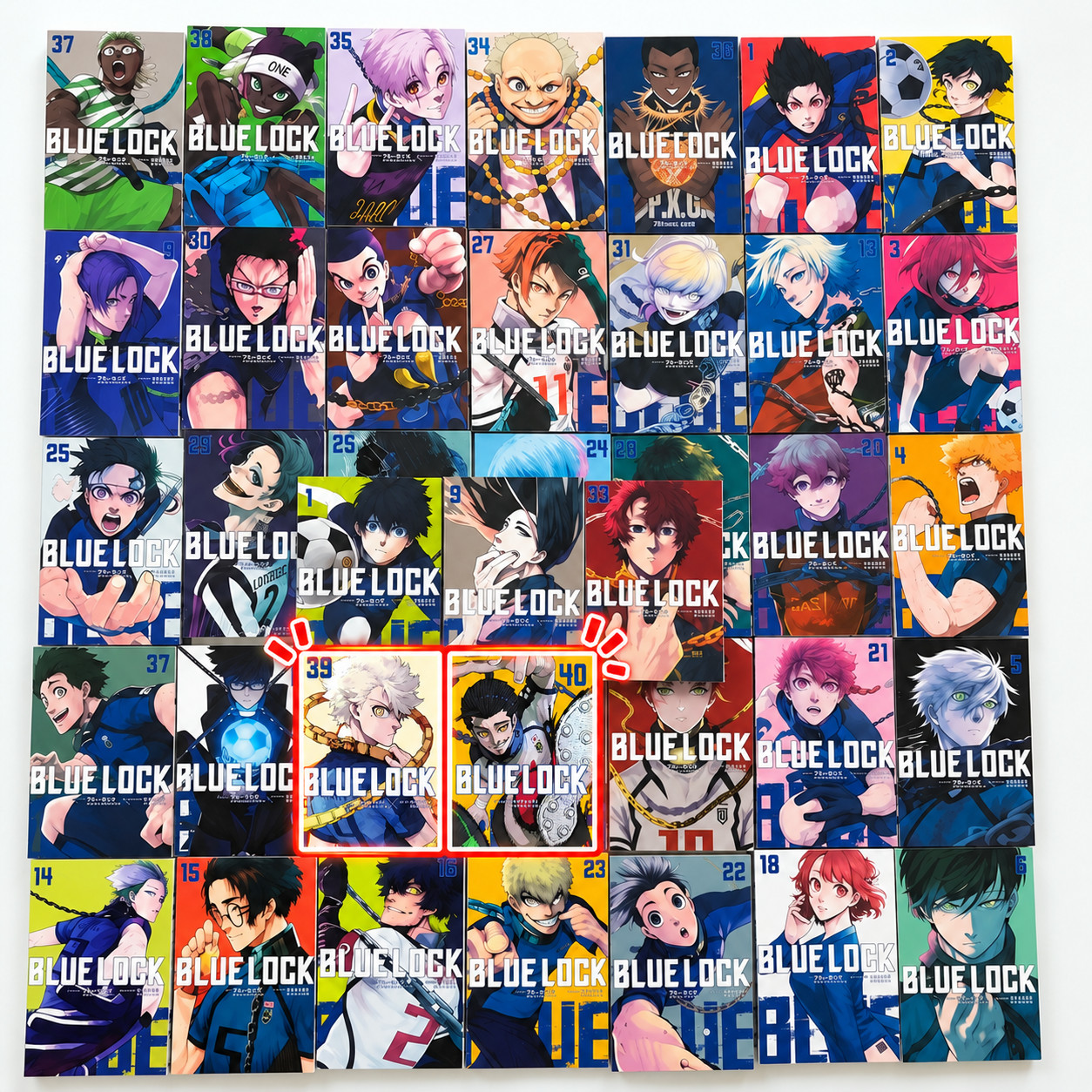 Blue Lock Manga NUOVO Volumi 1-40 Inglese Half o Full Set Spedizione Express