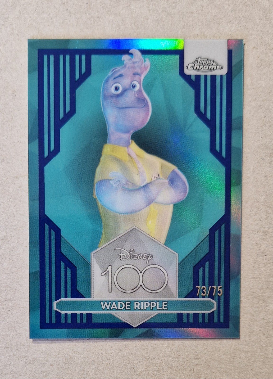 2023 TOPPS CHROME #93 DISNEY 100 WADE RIPPLE TEAL /75 