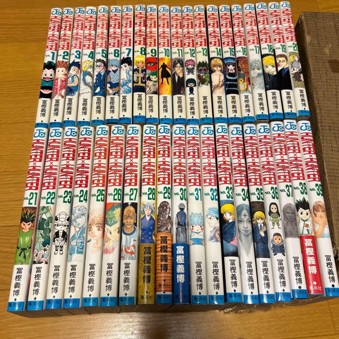 Hunter x Hunter Vol.1-39 Ultimo Set Completo Lingua Giapponese Manga Fumetti "Usato"