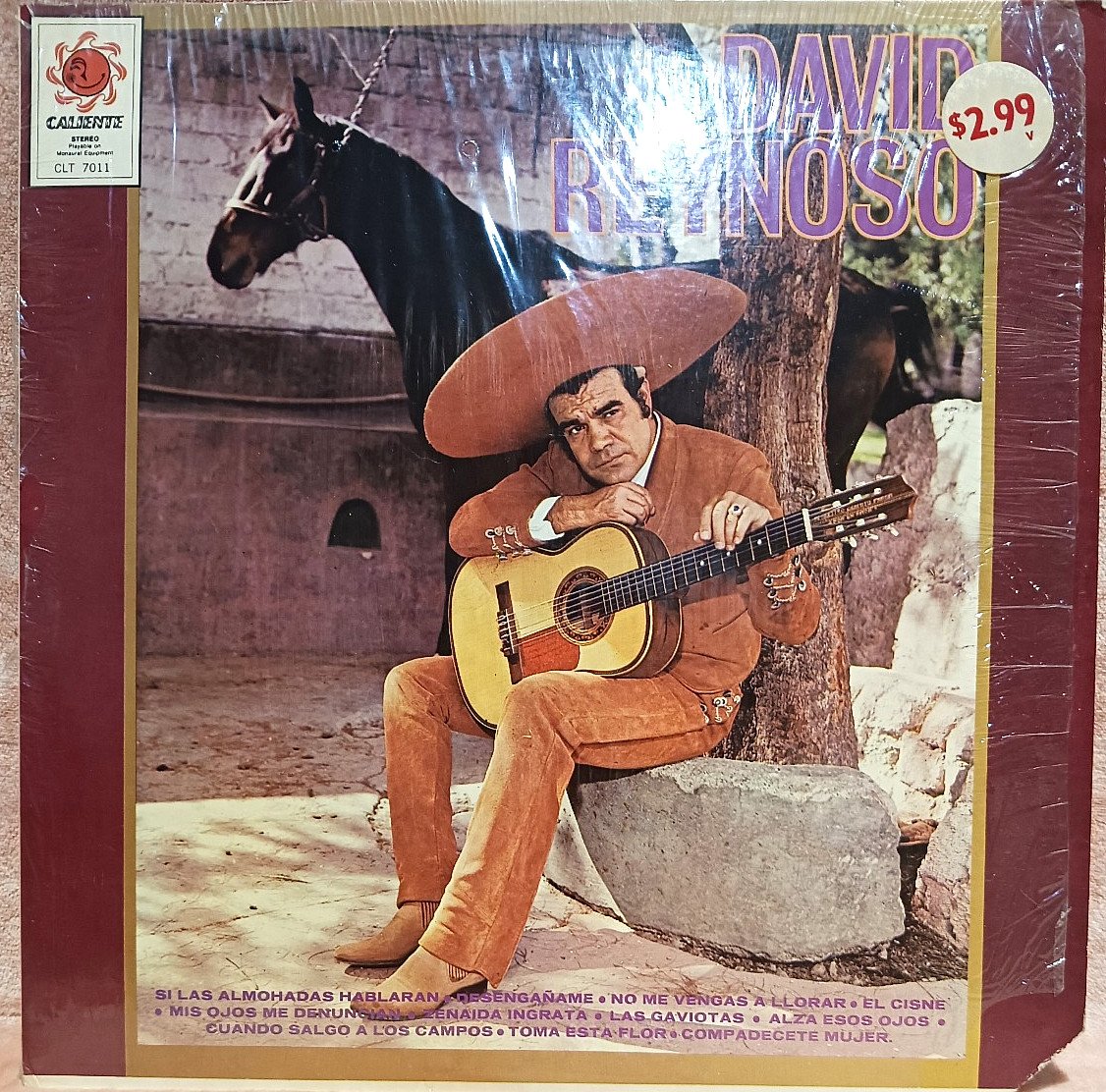 David Reynoso Caliente CLT-7011 disco de vinilo 1972