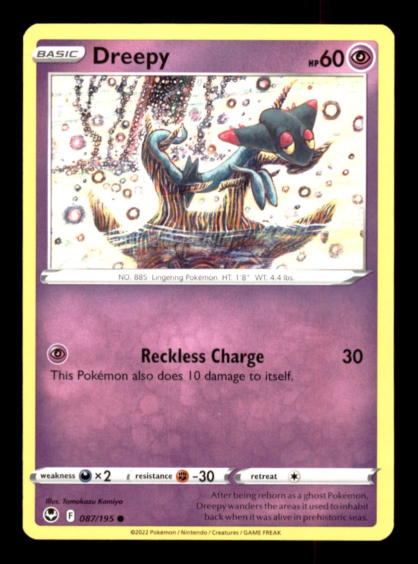 DREEPY 087/195 POKEMON TEMPESTA ARGENTO QUASI NUOVO/M