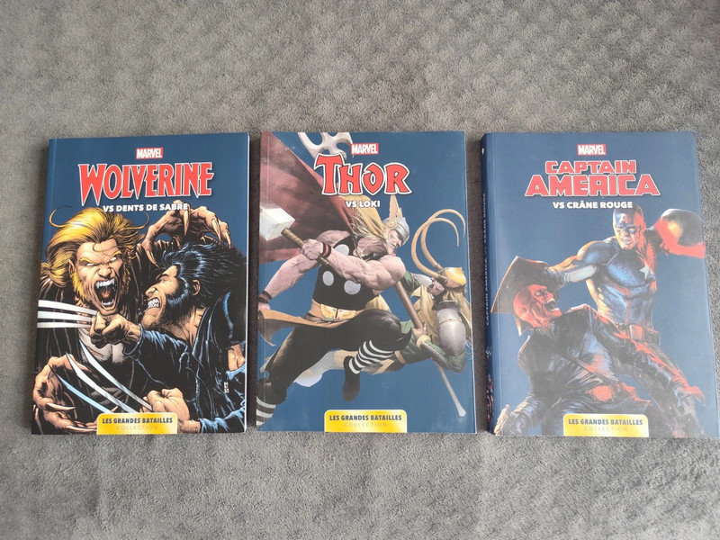 Lot 3 livres Marvel