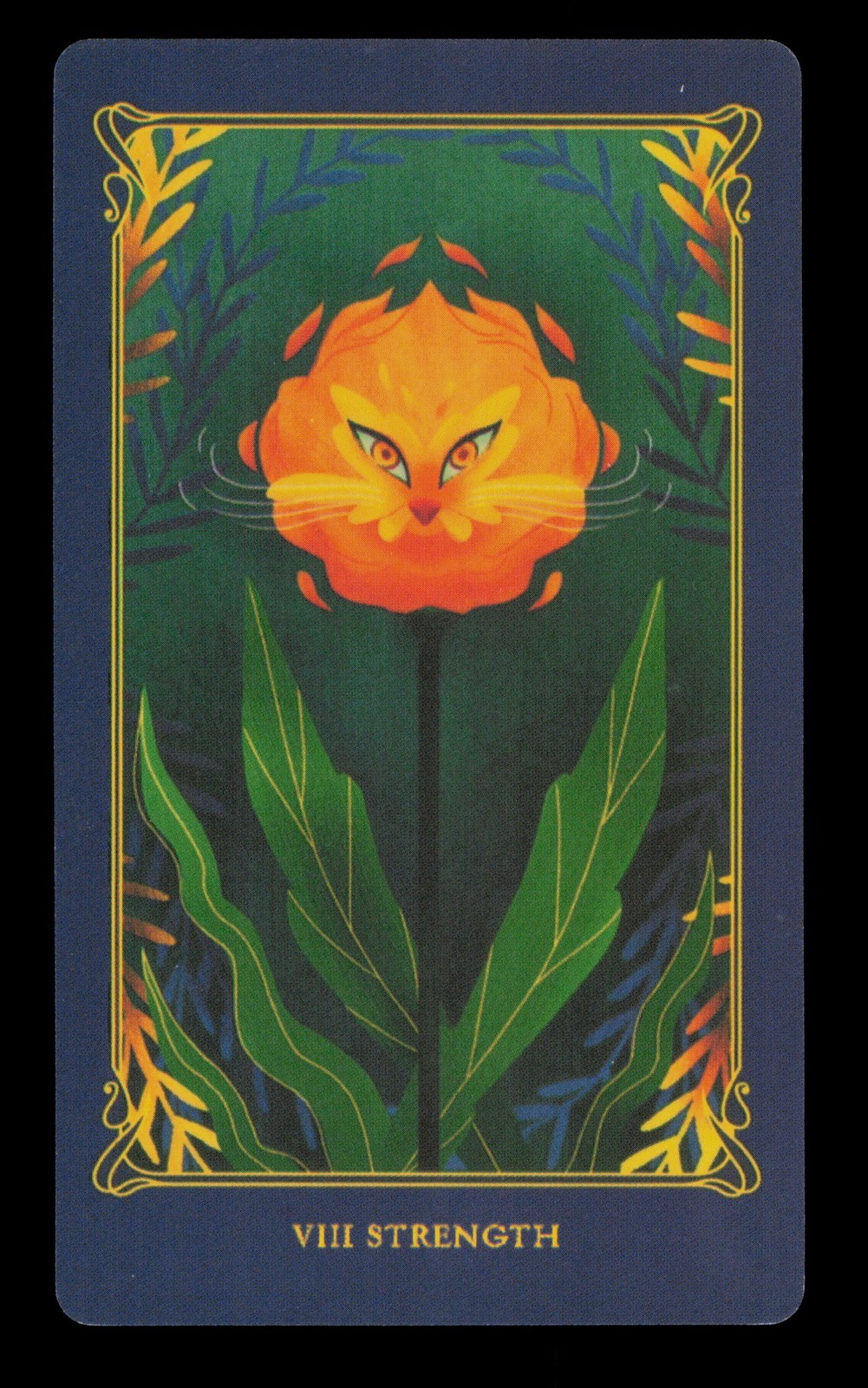 VIII Strength Alice In Wonderland Tarot Card Single