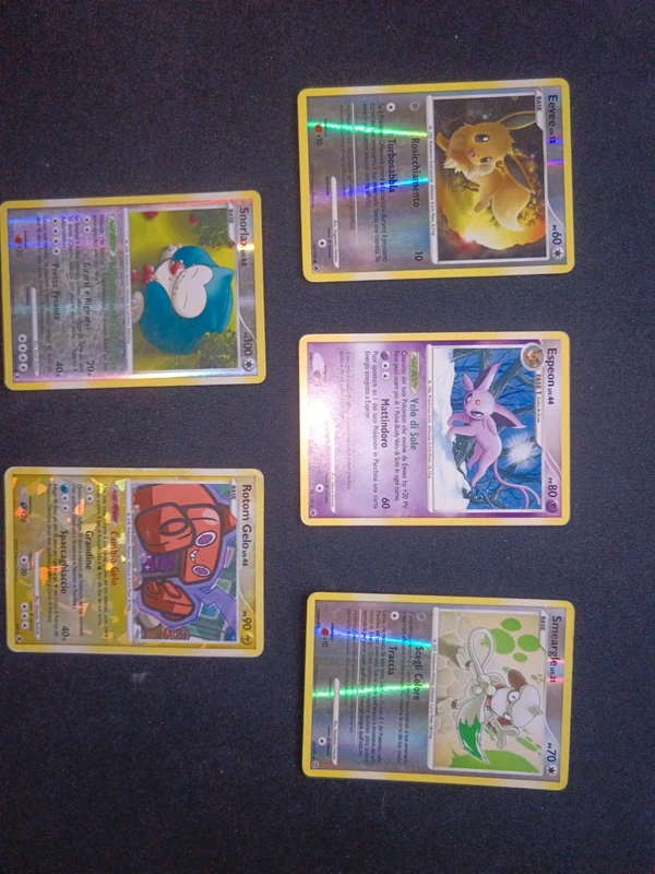 Pokemon Lotto ITA Eevee Espeon Snorlax